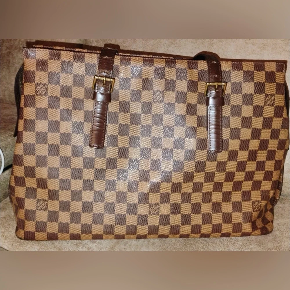 Louis Vuitton Damier Ebene Chelsea Tote Bag TH0023 Authenticated 🤎 - Picture 4 of 12